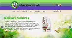 Desktop Screenshot of naturessources.com
